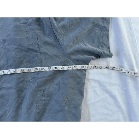 Men's Caribbean Textured Button Down Shirt Lot Size 4XB, Peach/Blue - Picture 4 of 11